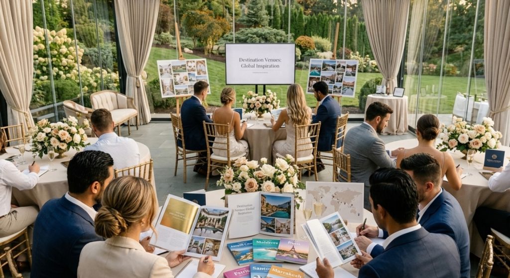 destination wedding planning consultation couple